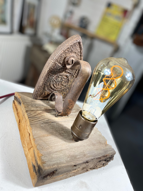 Vintage Iron Lamp - Image 2