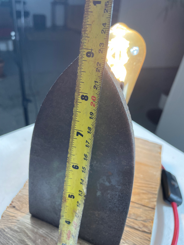 Vintage Iron Lamp - Image 6