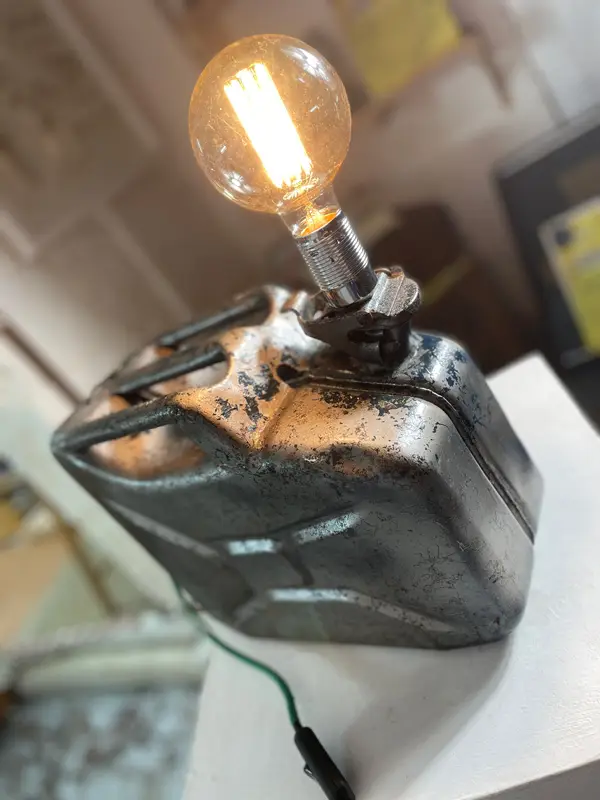 Silver Jerry Lamp