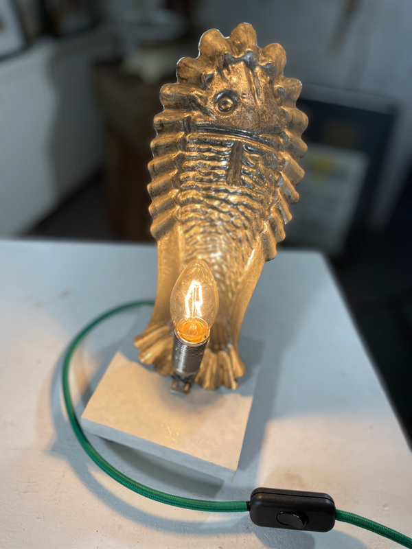 Vintage Fish Mold Lamp - Image 9