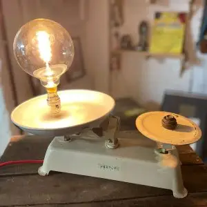 Vintage Scales Lamp