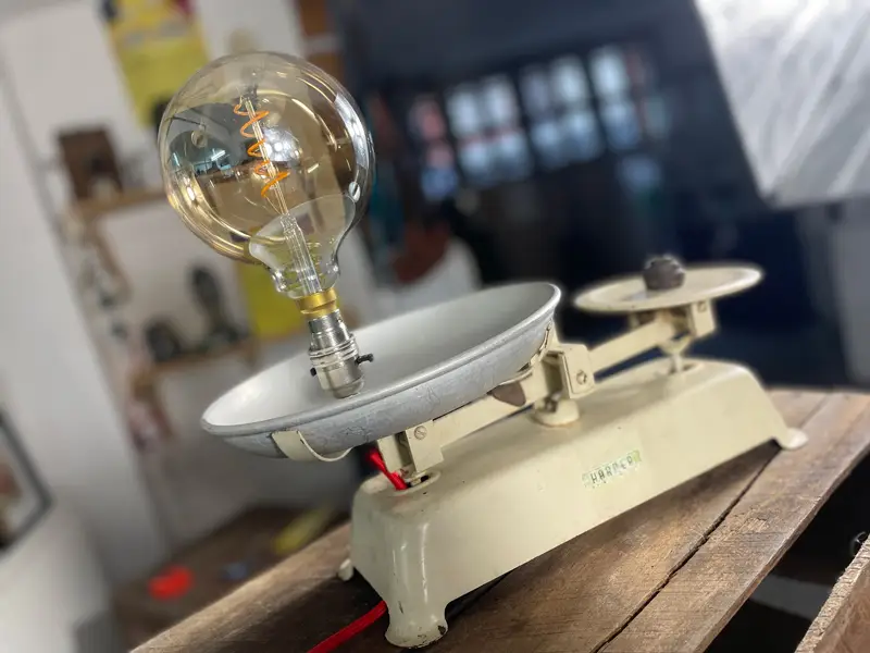 Vintage Scales Lamp - Image 6